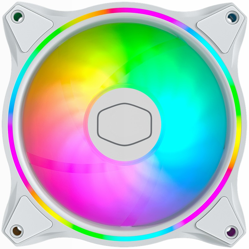 MasterFan MF120 Halo White Edition 120mm Case Fan ARGB
