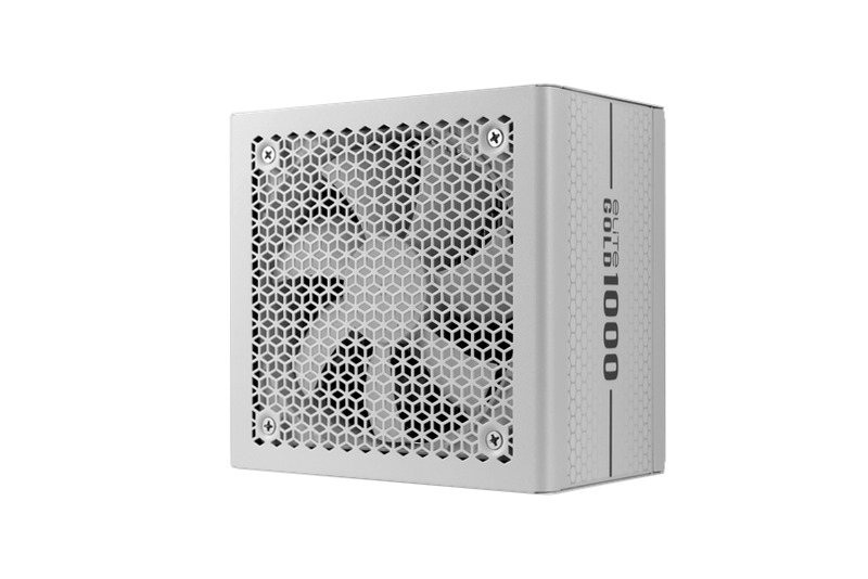 Cooler Master Elite Gold 1000 White Edition (condensatori All-Japanese) | ATX 3.1 PSU ad alta efficienza 80 Plus Gold