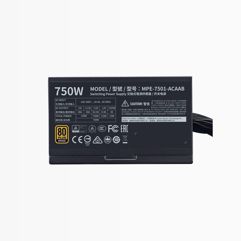 MWE 750 Bronzo - V2 80 Plus Bronze 750w Full modulare