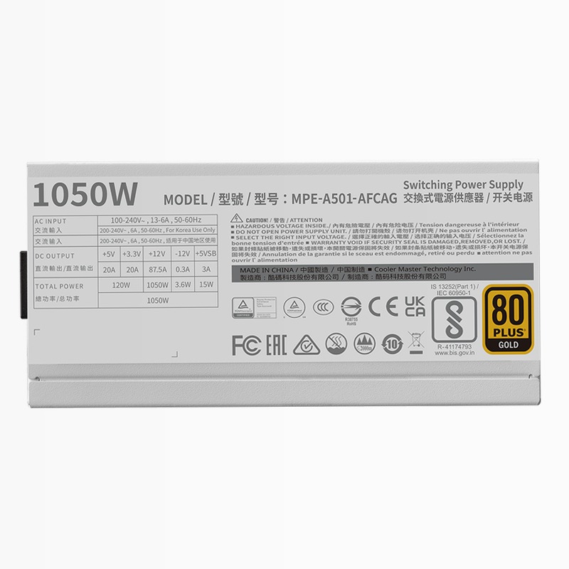 MWE Gold 1050 V2 ATX 3.1 White Edition