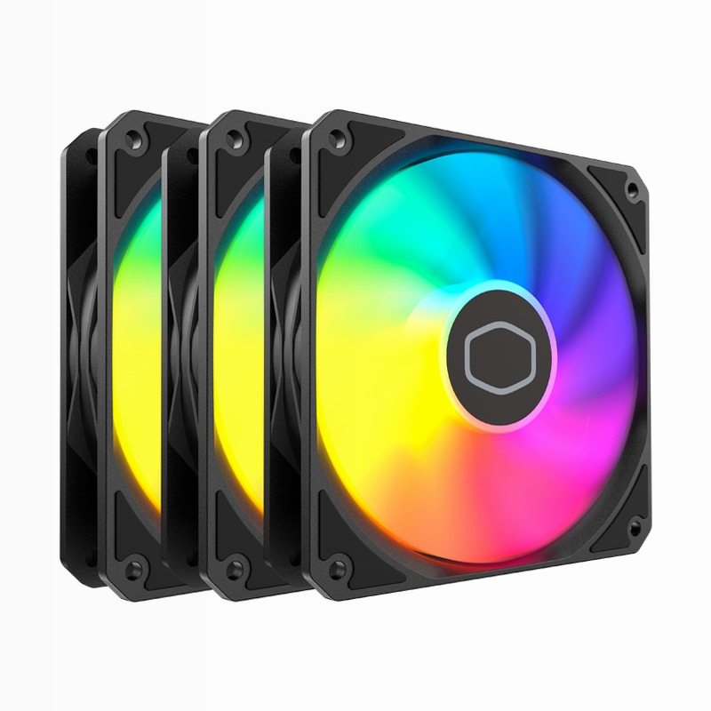 MasterFan MF120 Serie Lite 4 pin PWM 120mm ARGB 3