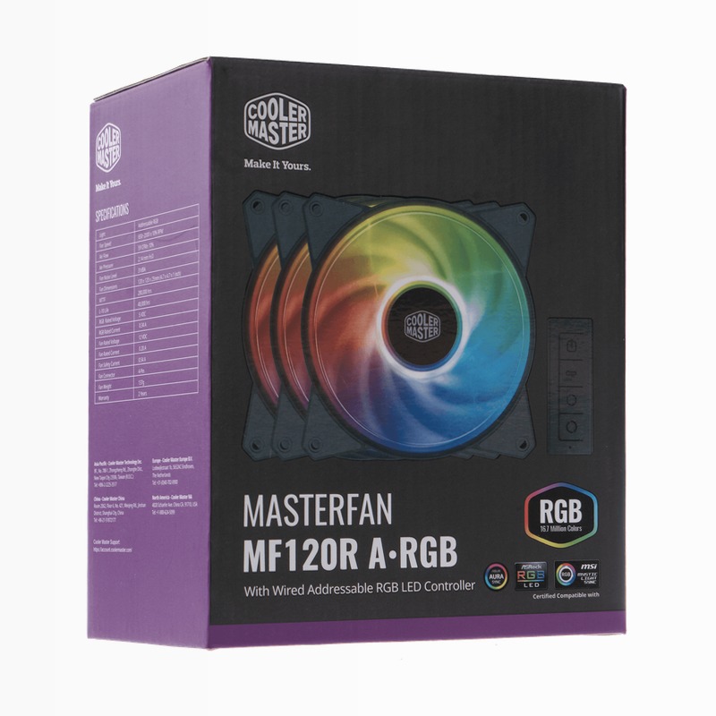 MasterFan MF120R ARGB 3in1 4 pin PWM