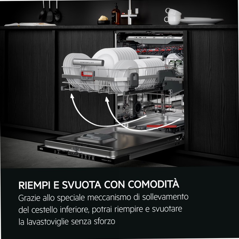 Lavastoviglie integrata totale serie 8000 60 cm A 14