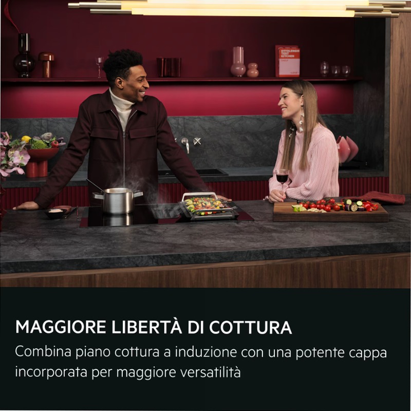 Piano ad induzione con cappa integrata XT Bridge