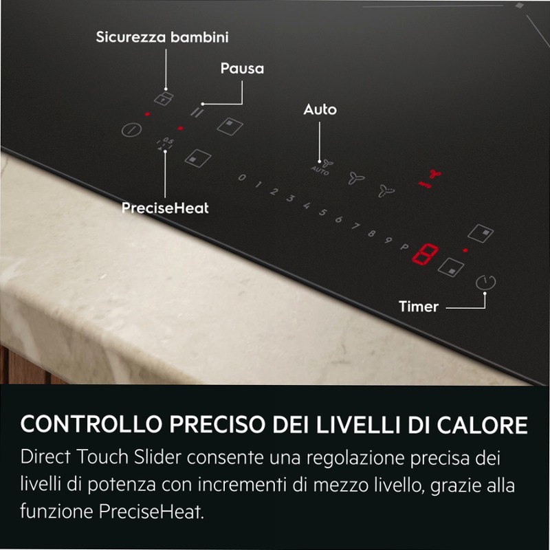 Piano ad induzione con cappa integrata XT Bridge