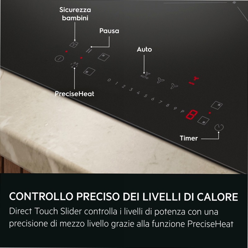 Piano ad induzione con cappa integrata XT Bridge