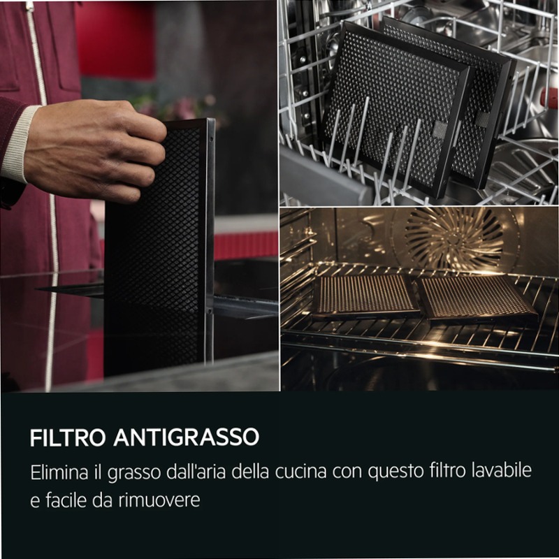 Piano ad induzione XT Bridge con cappa integrata