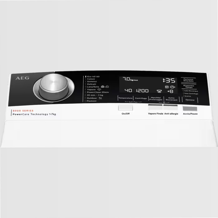 Lavatrice a carica dall'alto Serie 8000 PowerCare 7 kg 7kg