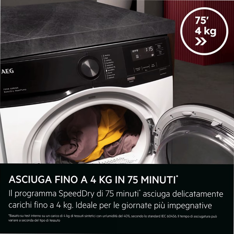 Asciugatrice Serie 7000 SensiDry 9 kg 9kg A