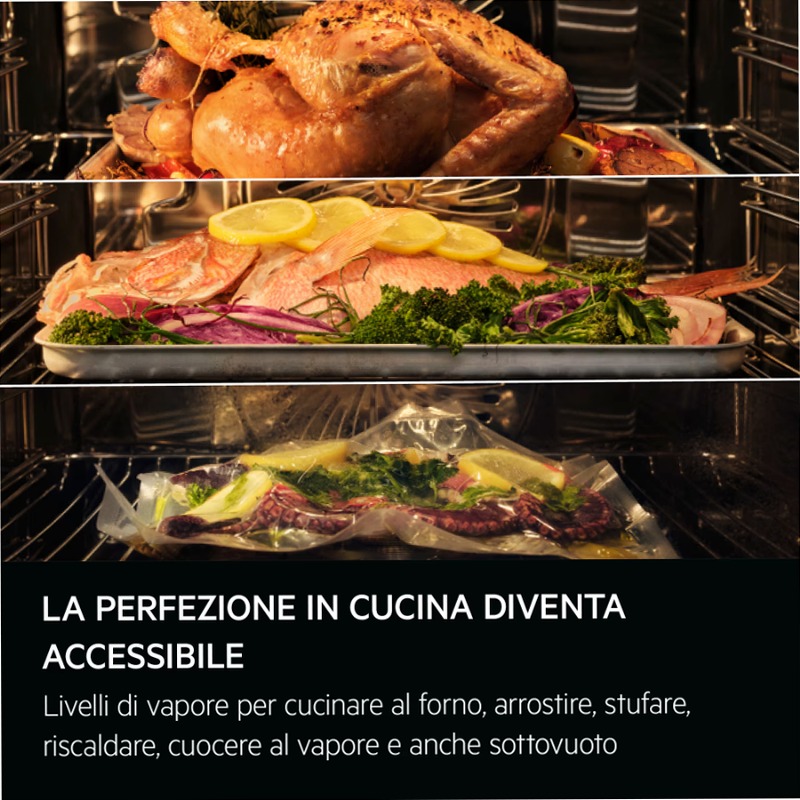 Forno a vapore Serie 8000 MealAssist 70 Nero