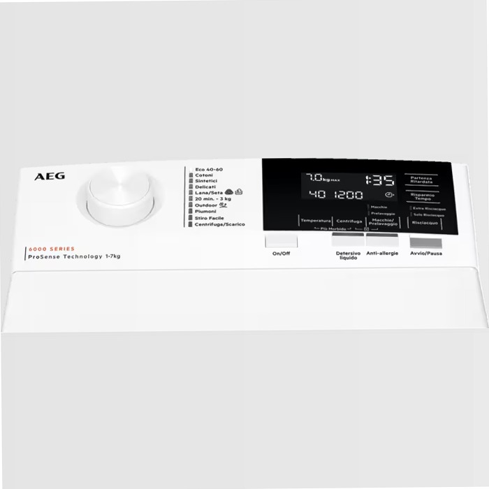 Lavatrice a carica dall'alto Serie 6000 ProSense® 7kg