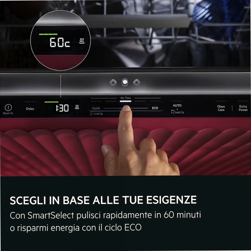 Lavastoviglie integrata totale serie 6000 SmartSelect 60 cm