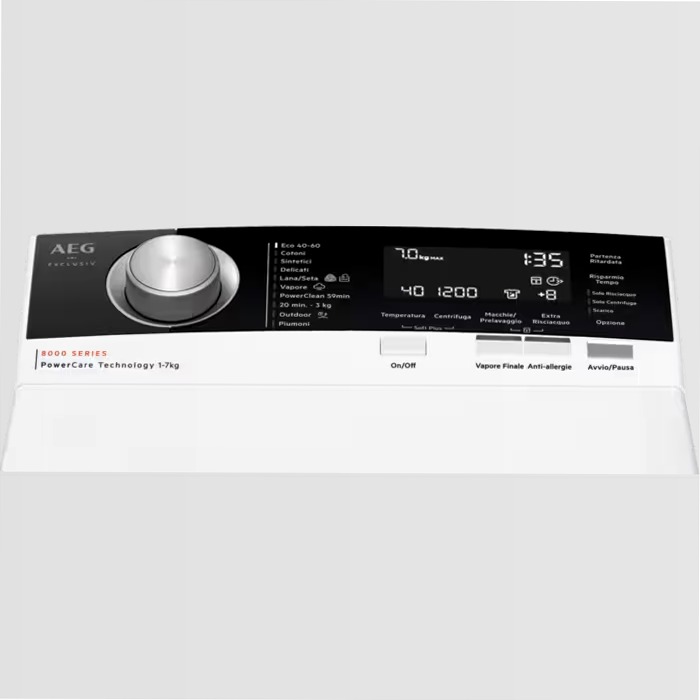 Lavatrice a carica dall'alto Serie 8000 PowerCare 7 kg 7kg