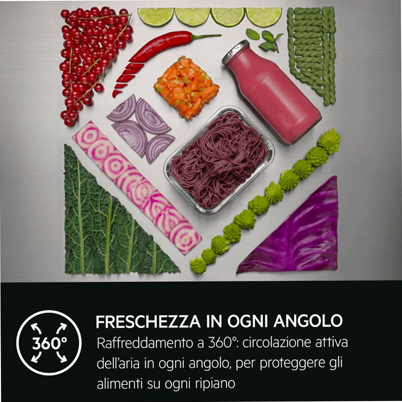 Frigocongelatore a libera installazione Serie 8000 Nero Matt 186 cm