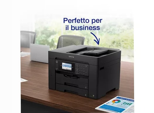 Stampante inkjet wireless multifunzione A3+ WorkForce WF-7840DTWF con inchiostro gratuito per 3 mesi* e abbonamento ReadyPrint* 550fogli 32ppm