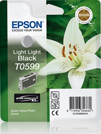 Singlepack Light Light Black T0599 UltraChrome K3