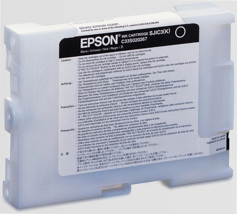 Epson SJIC3(K) Ink cartridge for TM-J2100 (Black)
