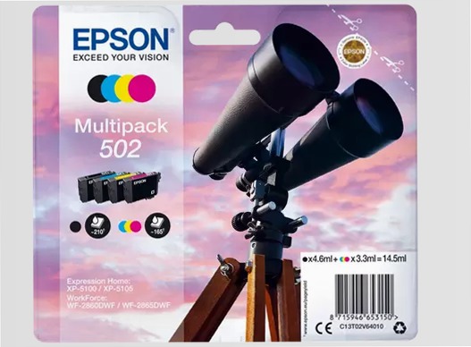 Cartucce di inchiostro originali Epson Binocolo 502