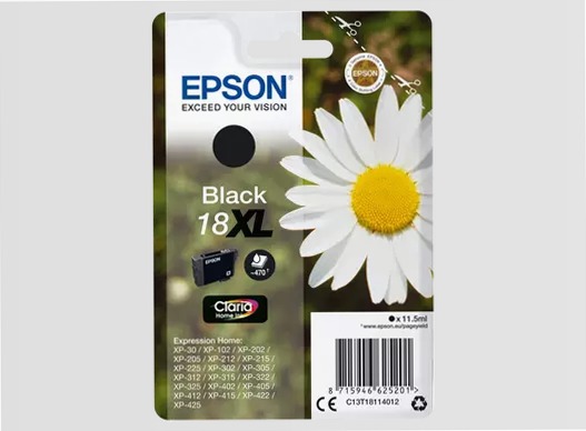 Singlepack Black 18XL Claria Home Ink