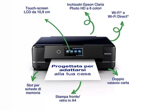 Multifunzione inkjet wireless Expression Photo XP-970 100fogli 28ppm