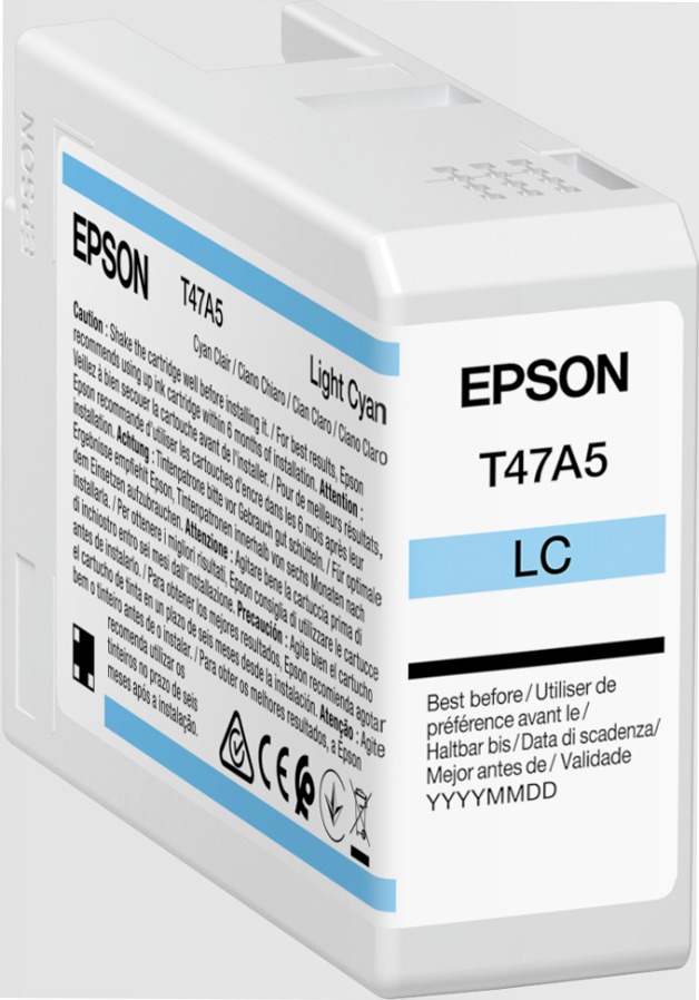 Singlepack Light Cyan T47A5 UltraChrome Pro 10 ink 50ml