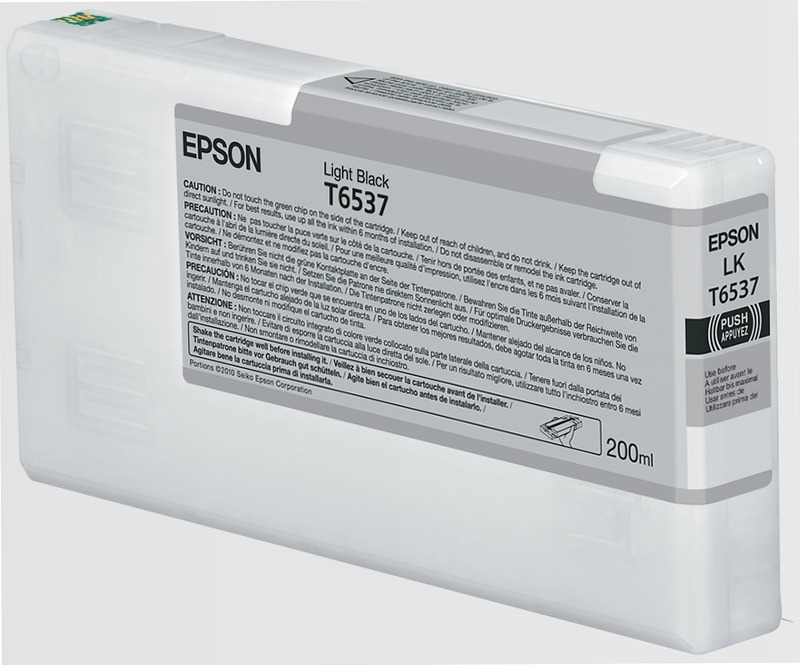 T6537 Light Black Ink Cartridge (200ml)