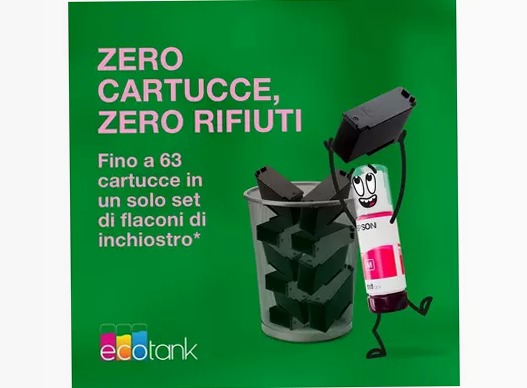 EcoTank ET-2955 stampante multifunzione A4 Wi-Fi con serbatoi di inchiostro, fino a 3 anni di inchiostro inclusi 100fogli 33ppm