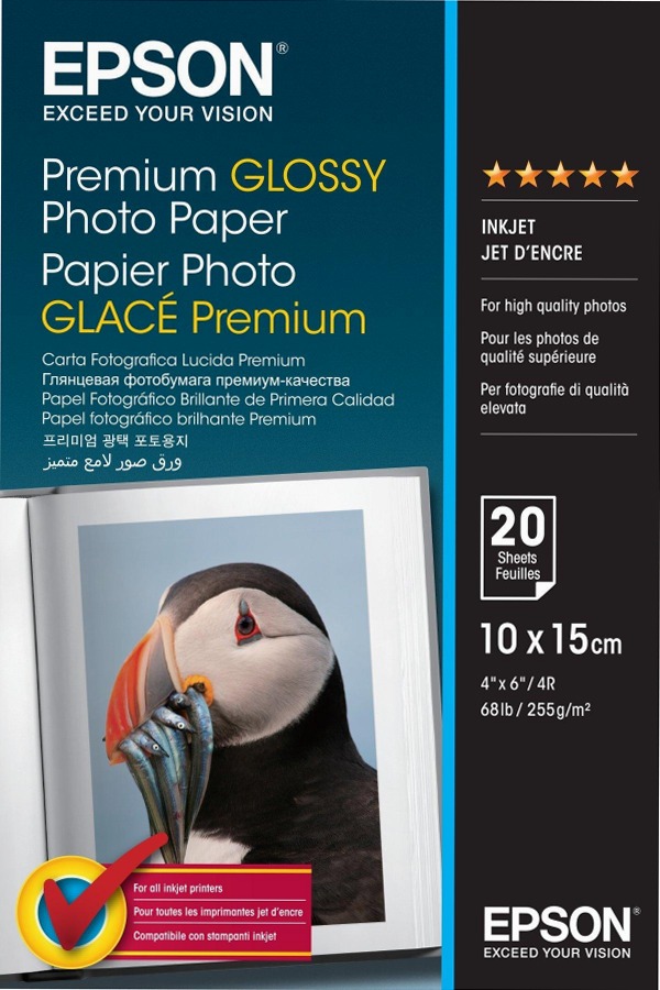Premium Glossy Photo Paper, 100 x 150 mm, 255g/m2, 20 Sheets