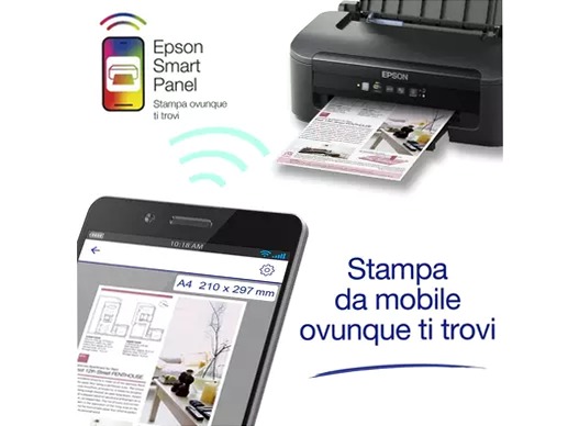 Stampante inkjet A4 WorkForce WF-2110W con connettività Wi-Fi ed Ethernet 100fogli 34ppm