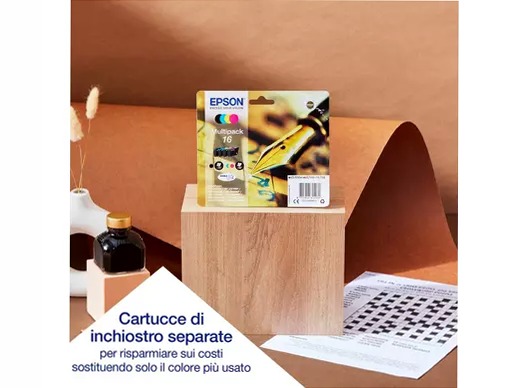 Stampante inkjet A4 WorkForce WF-2110W con connettività Wi-Fi ed Ethernet 100fogli 34ppm