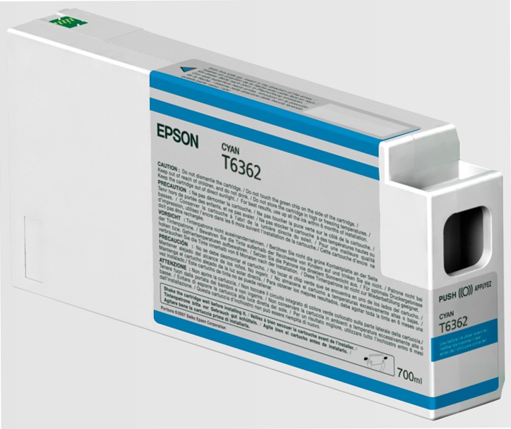 Singlepack Cyan T636200 UltraChrome HDR 700 ml