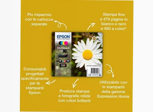 Multipack 4-colore 18 Claria Home Ink