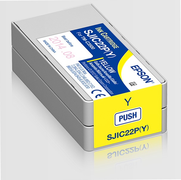 SJIC22P(Y): Ink cartridge for ColorWorks C3500 (yellow)