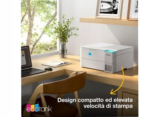 EcoTank ET-2959 Stampante multifunzione bianca A4 Wi-Fi con serbatoi di inchiostro, fino a 3 anni di inchiostro inclusi 100fogli 33ppm