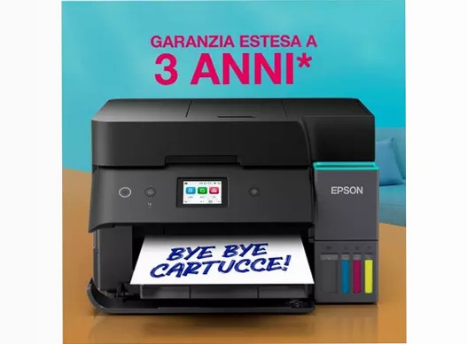 EcoTank ET-4951 Stampante multifunzione A4 Wi-Fi con serbatoi di inchiostro AirPrint con ADF, stampa fronte/retro, scansione, copia e fax, fino a 3 anni di inchiostro inclusi 250fogli 35ppm