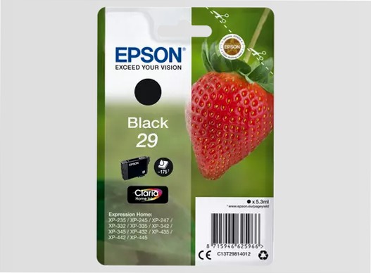 Singlepack Black 29 Claria Home Ink