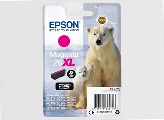 Singlepack Magenta 26XL Claria Premium Ink