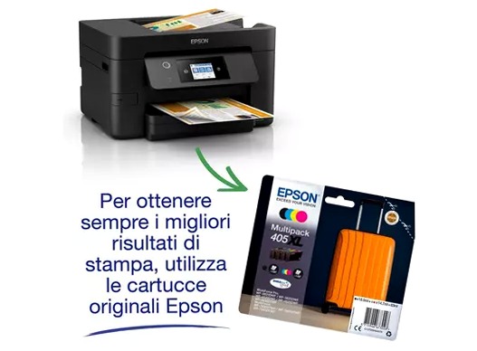 Multifunzione inkjet wireless A4 WorkForce Pro WF-3825DWF 250fogli 35ppm