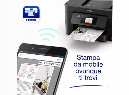 Multifunzione inkjet wireless A4 WorkForce Pro WF-3825DWF 250fogli 35ppm