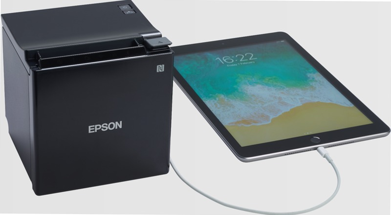 Epson TM-m30II-H (141): USB + Ethernet + BT + Lightning + SD, White, PS, EU