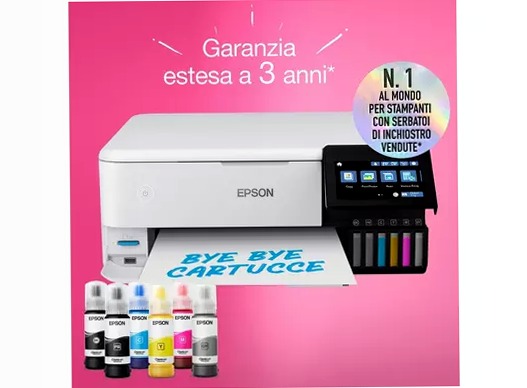 Stampante fotografica con serbatoi di inchiostro Wi-Fi A4 EcoTank ET-8500 32ppm