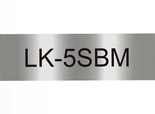 Metallic Tape – Silver/Black 18mm (9m) – LK-5SBM