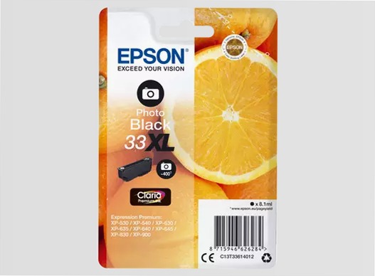 Singlepack Photo Black 33XL Claria Premium Ink