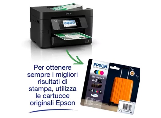 Multifunzione inkjet wireless A4 WorkForce Pro WF-4820DWF 250fogli 36ppm