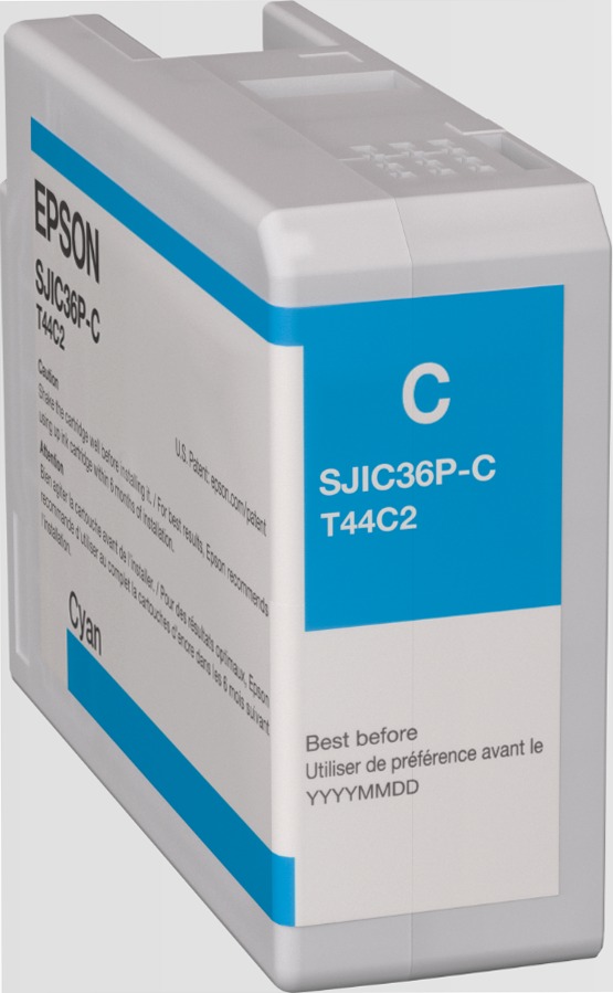 SJIC36P(C): Ink cartridge for ColorWorks C6500/C6000 (Cyan)