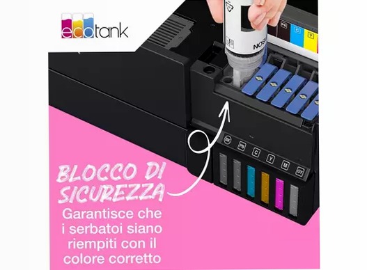 Flaconi di inchiostro EcoTank originali Epson serie 114 (70 ml)