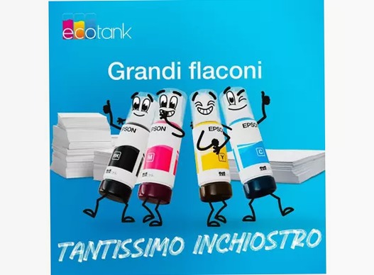 Flaconi di inchiostro EcoTank originali Epson serie 114 (70 ml)