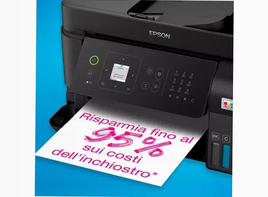 EcoTank ET-4810 stampante multifunzione A4 Wi-Fi con serbatoi di inchiostro, fino a 3 anni di inchiostro inclusi 100fogli 33ppm