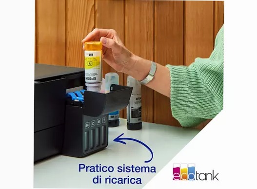 EcoTank ET-4810 stampante multifunzione A4 Wi-Fi con serbatoi di inchiostro, fino a 3 anni di inchiostro inclusi 100fogli 33ppm