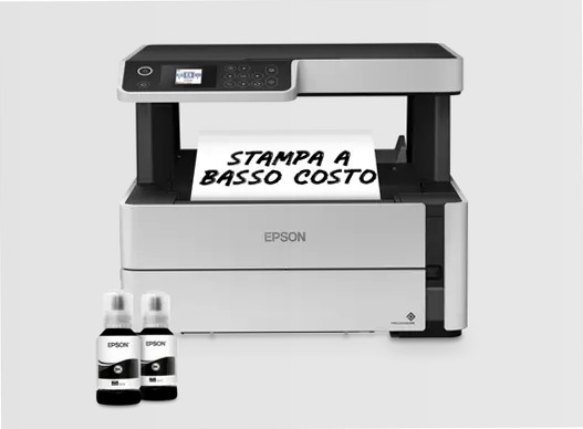 Stampante monocromatica multifunzione A4 Wi-Fi con serbatoi di inchiostro EcoTank ET-M2170 250fogli 39ppm